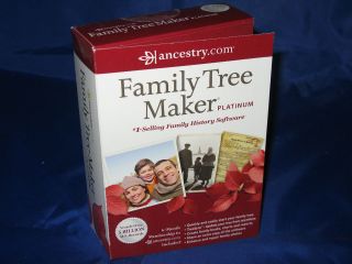 Family Tree Maker PLATINUM 2012 for PC with Extras Genealogy Software 