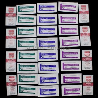 32 Ointments & Creams Packets for First Aid Kit Refill