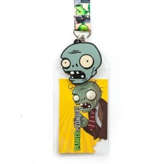 Lanyard PLANTS VS ZOMBIES NEW w/ Zombie Rubber Charm Toys Licensed 