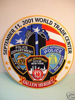 HUGE 11.5 PATCH Fallen Heroes 9 11 Fire Police Rescue Fireman 