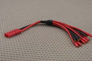   HXT 4mm TO 6x 3.5mm BULLET ESC POWER DISTRIBUTION CABLE NEW US SHIP