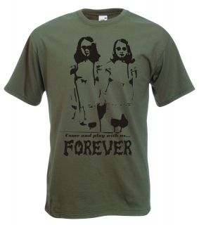 The Shining Twins Come & Play With Us Forever T Shirt, Cult Horror 