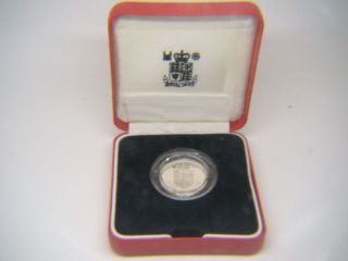 ROYAL MINT 1988 UK ONE POUND SILVER PROOF PIEDFORT COIN W/ BOX AND COA