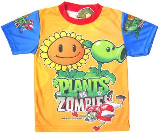   VS. ZOMBIES T Shirt Top Boys Clothes PopCap Ipad Iphone Game Age 9 10