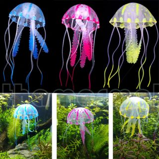   Vivid Jellyfish for Aquarium Fish Tank Garden Pool Ornament Decor