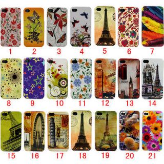   wholesale 21pcs New Hard Back Cover Case for Apple Iphone 4 4G 4th 4S