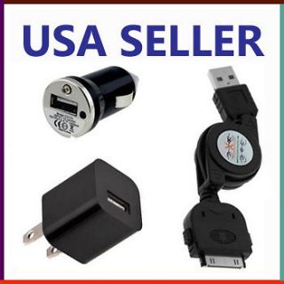   +Car charger+ Wall Home Charger For Apple iPhone 3G 3GS 4 4G 4S ipod