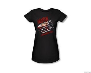 Officially Licensed Showtime Dexter Blood Never Lies Junior Shirt S XL