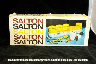 Salton Yogurt Maker Thermostat Controled Model GM 5W