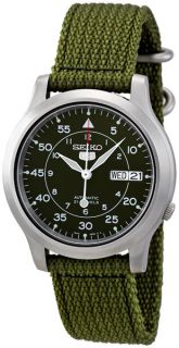 Seiko 5 Military Green Dial Automatic Mens Watch SNK805K2
