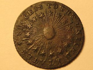 Rare 1792   1795 Small Reeded Edge Success Token Medal Coin B 1289