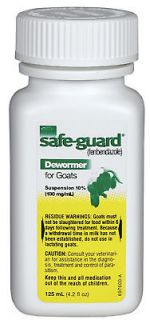 Safe Guard (Fenbendazole) Dewormer Liquid 125ml