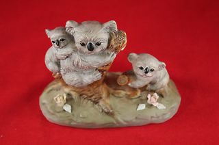 Royal Crown Koala Bear Family China Figurine, Excellent, Numbered