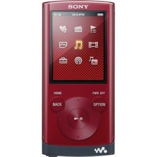 Sony Digital Music  Player Radio Red NWZE353RED