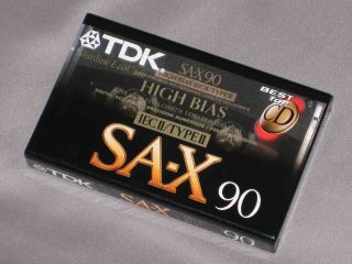 TDK SA X90 Hi Bias 90 min Audio Cassette Tape   NEW, sealed   Vintage 