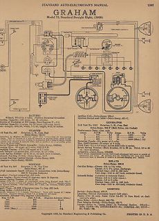 Wiring Diagram/Electr​ical Info 1935 Graham Eight & Supercharged 