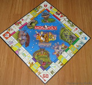 game part Monopoly Scooby Doo Collectors Edition game board only 1/4 