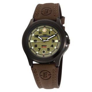 Timex Expedition Indiglo Metal Field Mens Brown Leather Watch  T47012 