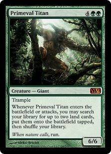 Primeval Titan   m12 MtG Magic Green Mythic 1x x1