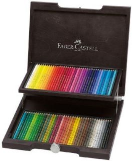 Faber Castell 72 Polychromos Artists Pencils in Wooden Case