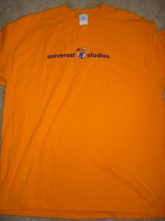 Universal Studios Woody Woodpecker Orange T Shirt size XL