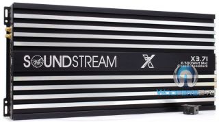 X3.71 SOUNDSTREAM AMP 6500W MAX SUBWOOFER PRO COMPETITION BASS 