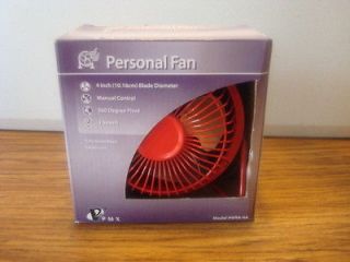 PMX BLACK HIGH VELOCITY METAL FANS 4 INCHES NEW IN BOX