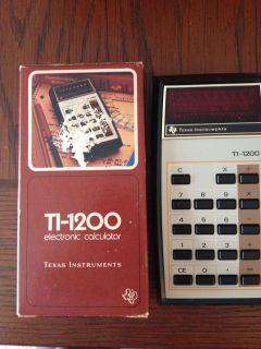 Texas Instruments T1 1200 Electronic Calculator 
