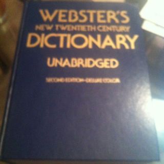 Websters New Twentieth Century Dictionary Unabridged 2nd. Edition 