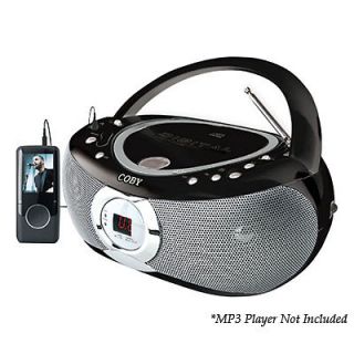   CX CD230 Portable Boombox CD Player AUX AM/FM Radio Black CXCD230 2013