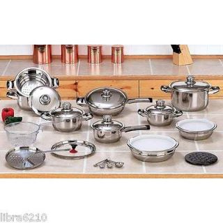 Waterless 12 Element Surgical Stainless Steel Cookware Steamer Set 28 