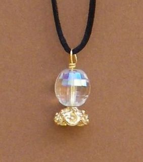 Wizard Jewelry Crystal Ball Charm Pendent Necklace Fortunetelling 