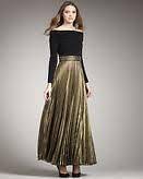 Kay Unger New York Off Shoulder Ball Gown Black/Gold NWT $550