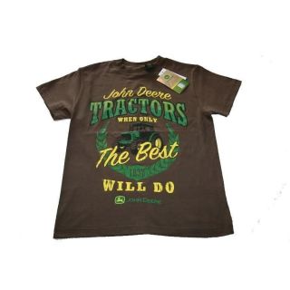   Boys Tee T Shirt Brown 8, 10/12, 14/16, 18 When Only Best Will Do