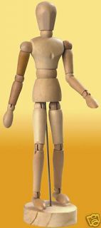 new 12 inch artists wooden manikin mannequin from united kingdom