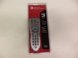 GE RM24912 Universal remote controls 3 devices NIB