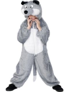 Wolf Plush Child Costume With Hood *New*