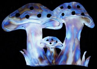 MUSHROOMS TOAD STOOL Fungi Metal Wall Accent Art Decor