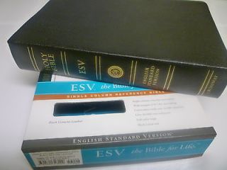 ESV Single Column Reference BIBLE Wide Margin Verse by Verse Genuine 