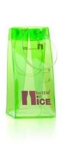 Bottle on Ice Wine Chiller & Cooler Portable bag   Green