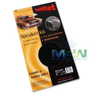 HushMat® 10110 Black ULTRA FOIL SPEAKER KIT SOUND DAMPENING MATERIAL 