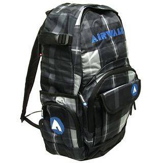 Airwalk Mens/Boys Backpack Black Check New