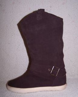   20 NYC Lori Suede Sneaker Boots Booties Chocolate Brown Size 9.5 or 10