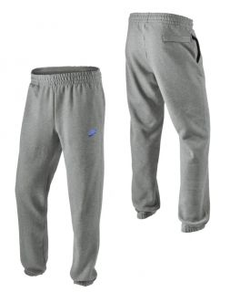 Nike Mens Grey Fleece Sweatpants Jogging Tracksuit Pants Bottoms