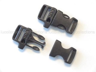 20 5/8 Whistle Release Buckles for Paracord Bracelets Side Release 
