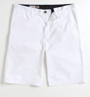 Volcom Stone Friggin Chino Solid Mens White Shorts New NWT
