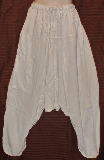 Rayon Cotton Gypsy Harem Dress or Pants Drawstring Side Pocket Off 