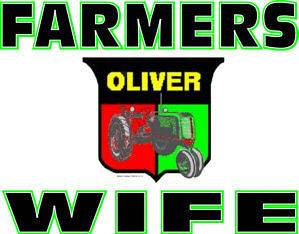 FARMERS WIFE OLIVER T SHIRT #8234 TRACTOR FARM CROPS