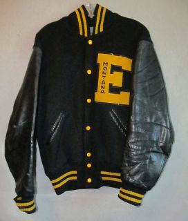 V4418 Vintage Eastern MT College Letter Jacket by Lassley Knitting Co 