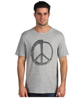   John Varvatos Mens Peace Sign Graphic tee T Shirt Grey XL XXL RV $78